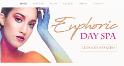 Desktop Screenshot of euphoricdayspa.com