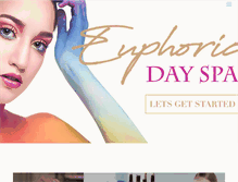 Tablet Screenshot of euphoricdayspa.com